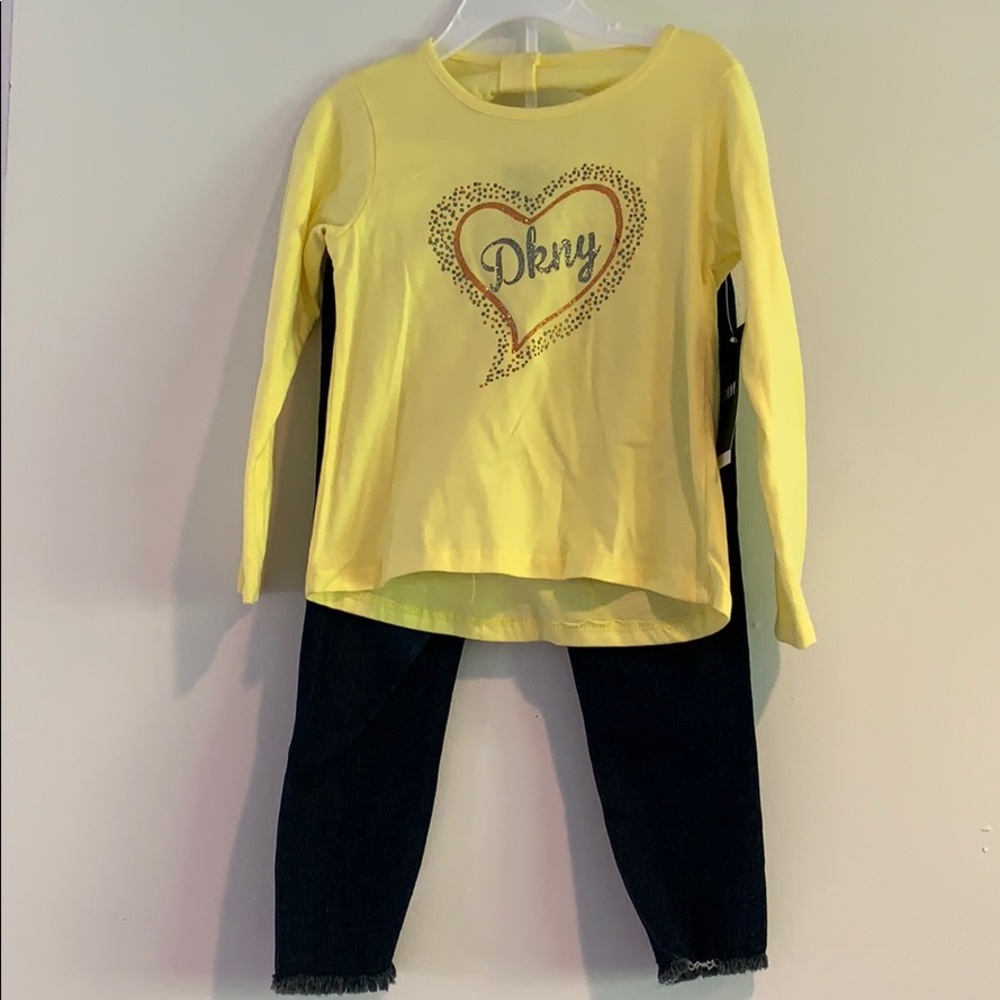 Brand New with Tags DKNY toddler girl set